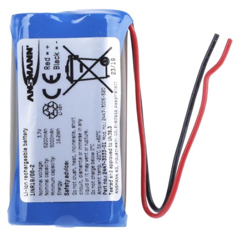 3.6V Lithium-Ion Rechargeable Battery Pack, 5.2Ah